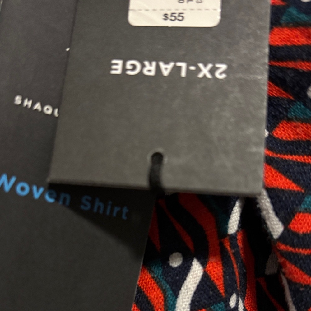 NEW Black and Red Patterned Men's Shirt by Shaquille O’Neal - Picture 8 of 8